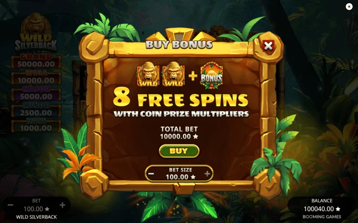 Wild Silverback - pagsisimula ng Free Spins